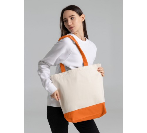 Холщовая сумка Shopaholic, оранжевая
