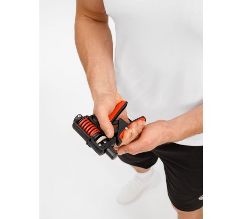 Эспандер кистевой пружинный Motive Power, черный с красным