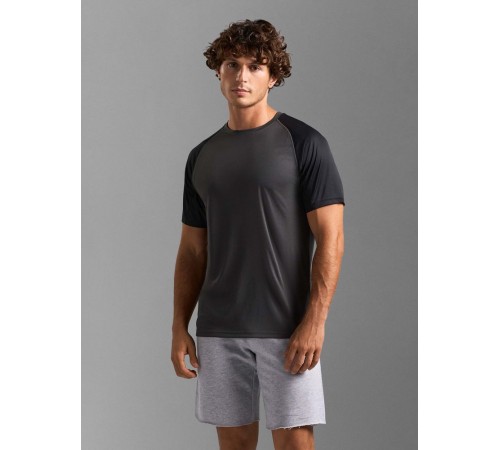 Футболка спортивная унисекс Vortex, черная