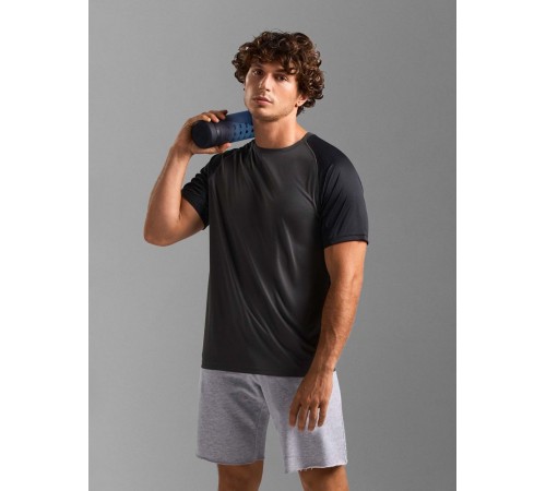 Футболка спортивная унисекс Vortex, черная