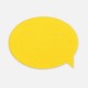 Наклейка тканевая Lunga Bubble, M, желтая