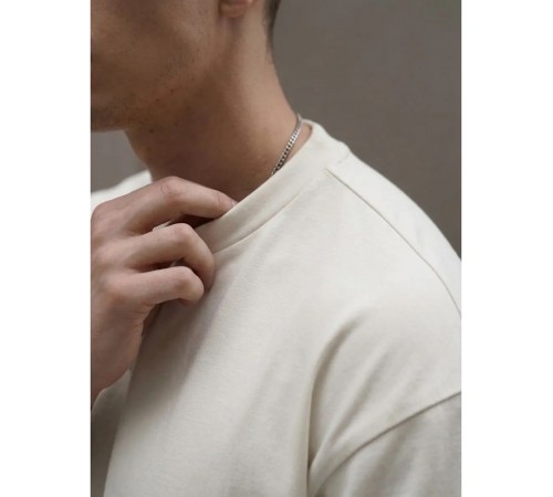 Футболка Oversize Premium 210, молочно-белая