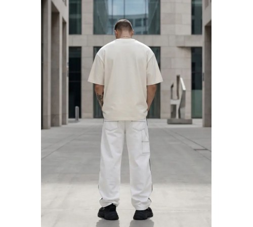 Футболка Oversize Premium 210, молочно-белая