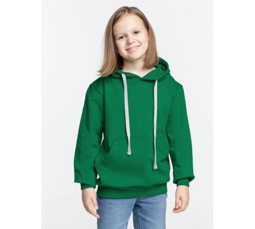 Толстовка с капюшоном детская Kirenga Kids, зеленая