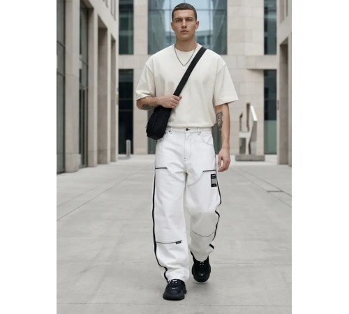 Футболка Oversize Premium 210, молочно-белая