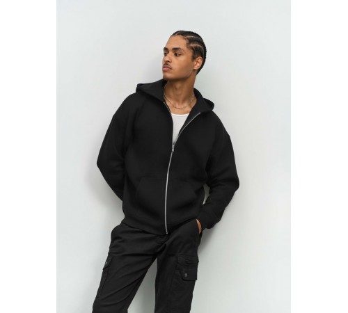 Толстовка унисекс на молнии Jelo, черная