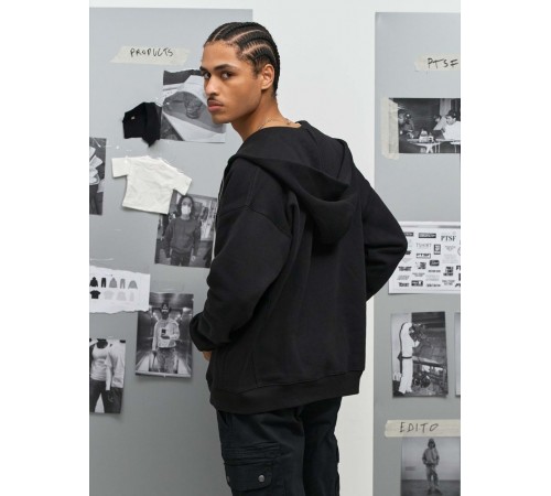 Толстовка унисекс на молнии Jelo, черная