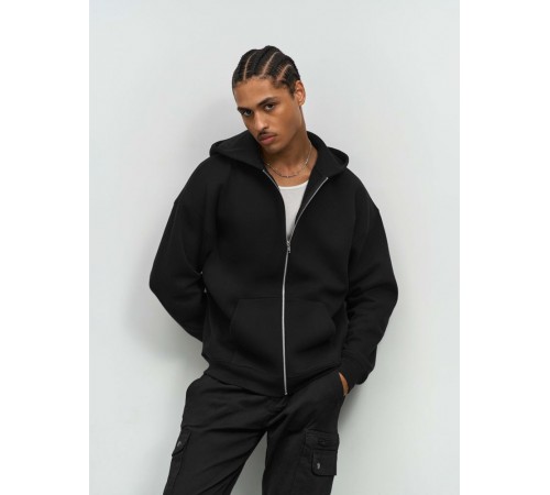 Толстовка унисекс на молнии Jelo, черная