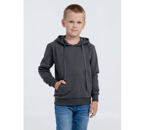 Худи детское Kirenga Kids 2.0, темно-серое (графит)
