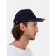 Бейсболка Classic 2.0, темно-синяя с белым кантом