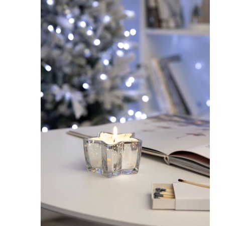 Свеча Wishlight, серебристая