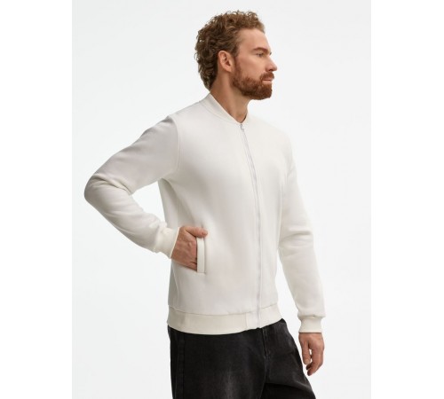 Бомбер унисекс Estado, молочно-белый