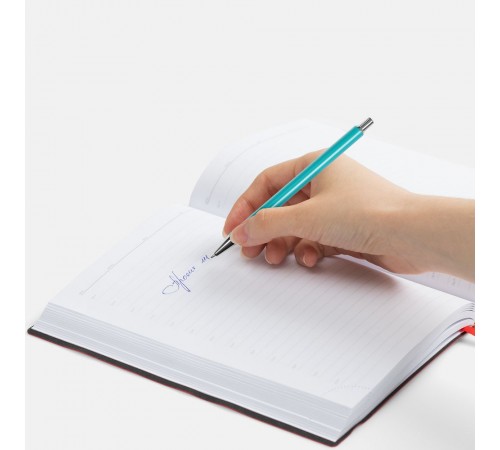 Ручка шариковая Slim Beam, бирюзовая Ручка шариковая Slim Beam, бирюзовая