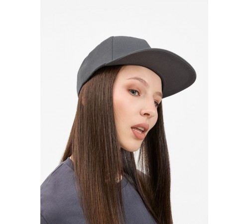 Бейсболка Epicore с прямым козырьком, серая