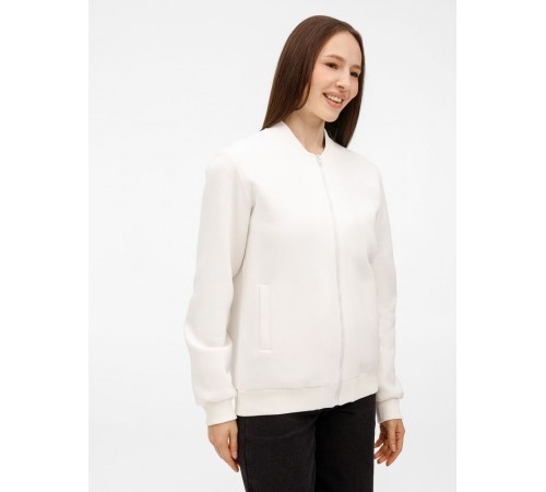 Бомбер унисекс Estado, молочно-белый