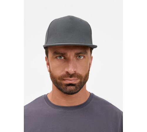 Бейсболка Epicore с прямым козырьком, серая