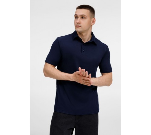 Рубашка поло унисекс Senti, темно-синяя