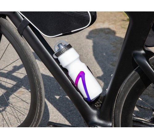 Бутылка для велосипеда Bikescape, белая с черным