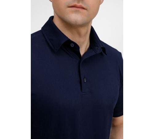 Рубашка поло унисекс Senti, темно-синяя