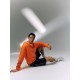 Анорак флисовый унисекс Fliska, оранжевый