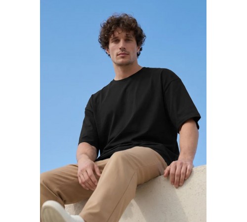Футболка Oversize Premium 210, черная