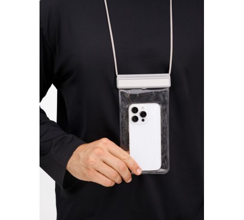 Водонепроницаемый чехол для телефона Aqualock, серый