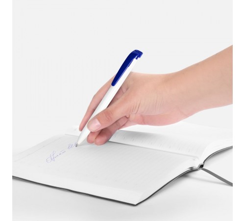 Ручка шариковая Favorite, белая с синим