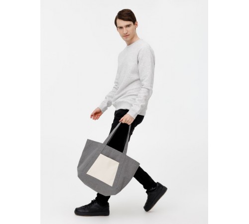 Шопер Shophop, серый с неокрашенным
