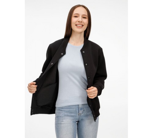 Бомбер унисекс AtmosWear, черный