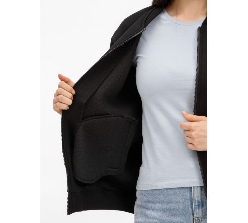 Бомбер унисекс Estado, черный