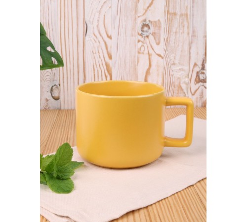 Чашка Jumbo в коробке матовая, желтая