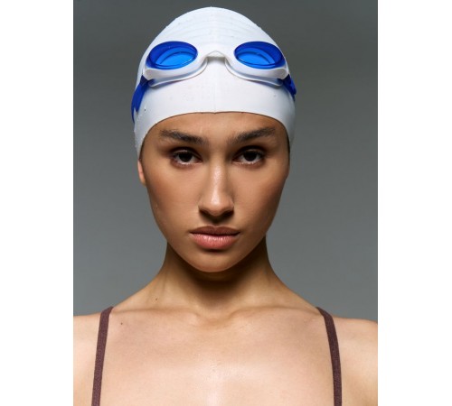Очки для плавания Swimatic, синие с белым