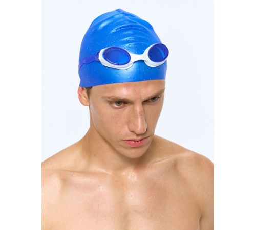 Очки для плавания Swimatic, синие с белым