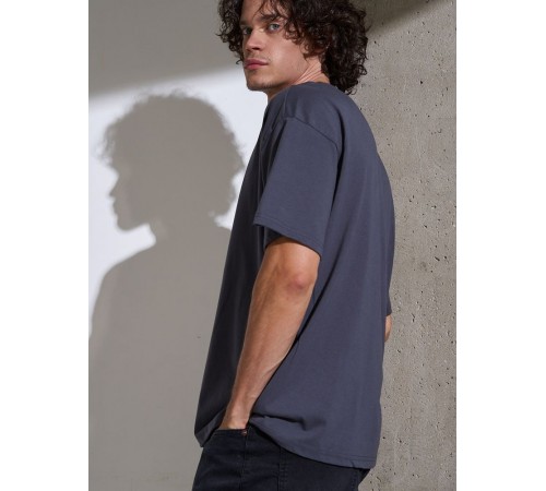 Футболка Oversize Premium, темно-серая (антрацит)
