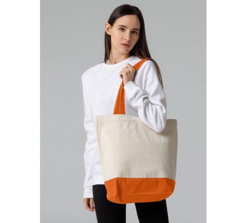 Холщовая сумка Shopaholic, оранжевая