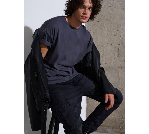 Футболка Oversize Premium, темно-серая (антрацит)