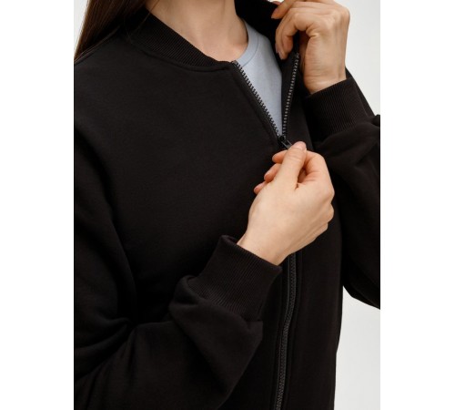 Бомбер унисекс Townie, черный