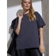 Футболка Oversize Premium, темно-серая (антрацит)