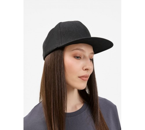 Бейсболка Epicore с прямым козырьком, черная