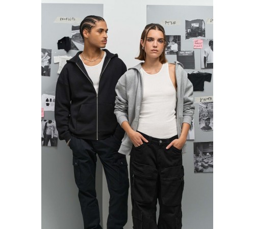 Толстовка унисекс на молнии Jelo, черная