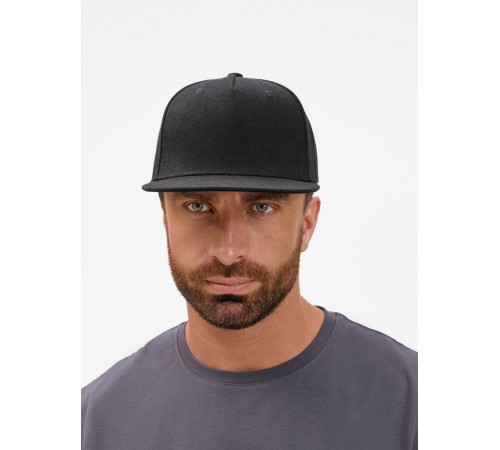 Бейсболка Epicore с прямым козырьком, черная