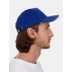 Бейсболка Classic 2.0, ярко-синяя с белым кантом