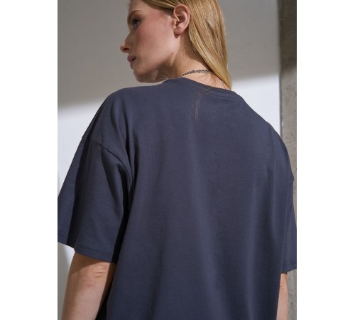Футболка Oversize Premium, темно-серая (антрацит)