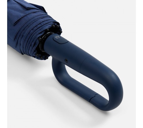 Зонт складной Skymate с УФ-защитой и ручкой-карабином, темно-синий