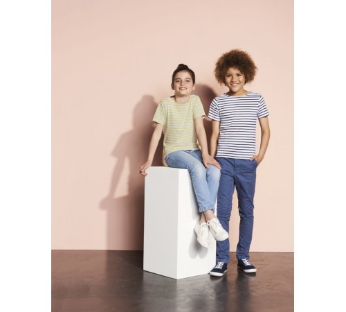 Футболка детская Miles Kids белая с красным