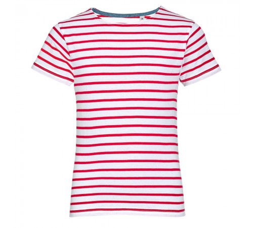 Футболка детская Miles Kids белая с красным