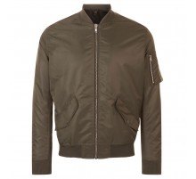 Куртка бомбер унисекс Rebel, коричневая