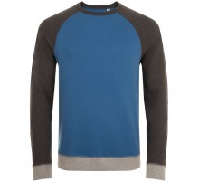 Толстовка унисекс Sandro, синяя с черным меланжем