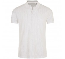 Рубашка поло мужская Brandy Men, белая с темно-синим