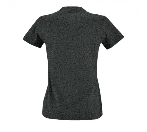 Футболка женская Imperial Fit Women, черный меланж